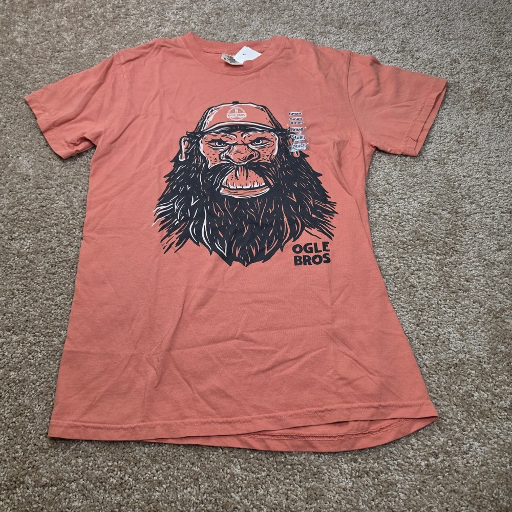 Comfort Colors T-Shirt Ogle Brothers Bigfoot Terracotta Cotton Graphic Small